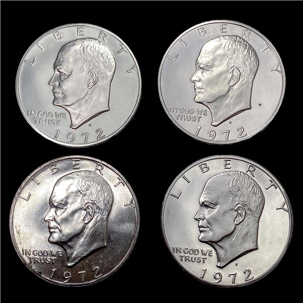 (4) Eisenhower Silver Dollars HIGH GRADE