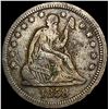 1858 Seated Liberty Quarter NEARLY UNCIRCULATED