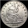 1866 Seated Liberty Half Dollar CHOICE AU