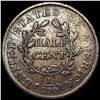 Image 2 : 1806 Sm 6 No Stems Draped Bust Half Cent NICELY CIRCULATED
