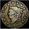 1821 Coronet Head Large Cent LIGHTLY CIRCULATED