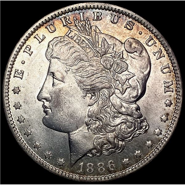 1886-O Morgan Silver Dollar CHOICE AU