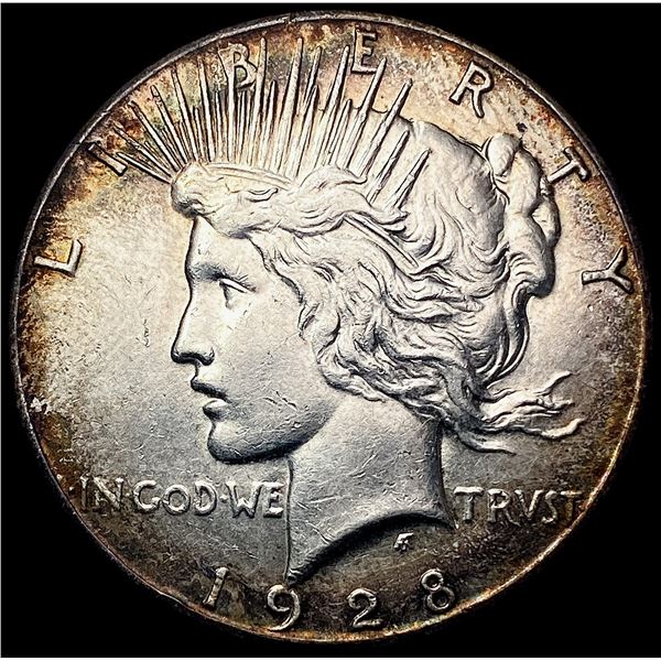 1928 Silver Peace Dollar CHOICE AU