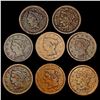 (8) Large Cents LIGHTLY CIRCULATED