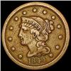 1844 Braided Hair Large Cent NEARLY UNCIRCULATED