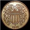 1864 Lg Motto Two Cent Piece CHOICE AU
