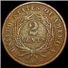 Image 2 : 1864 Sm. Motto Two Cent Piece NEARLY UNCIRCULATED