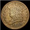 Image 1 : 1809 Classic Head Half Cent NICELY CIRCULATED