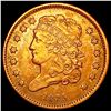 1835 RED Classic Head Half Cent UNCIRCULATED