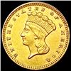 1874 Rare Gold Dollar CHOICE AU