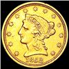 1852 $3 Gold Piece CLOSELY UNCIRCULATED