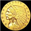Image 1 : 1908 $2.50 Gold Quarter Eagle CLOSELY UNCIRCULATED