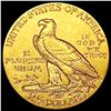 Image 2 : 1908 $2.50 Gold Quarter Eagle CLOSELY UNCIRCULATED