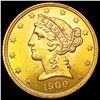 Image 1 : 1900 $5 Gold Half Eagle UNCIRCULATED
