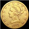 1877-S $10 Gold Eagle LIGHTLY CIRCULATED
