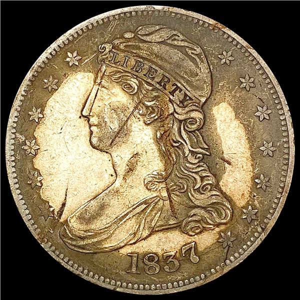 1837 Capped Bust Half Dollar NICELY CIRCULATED