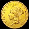 Image 1 : 1855 $3 Gold Piece CLOSELY UNCIRCULATED