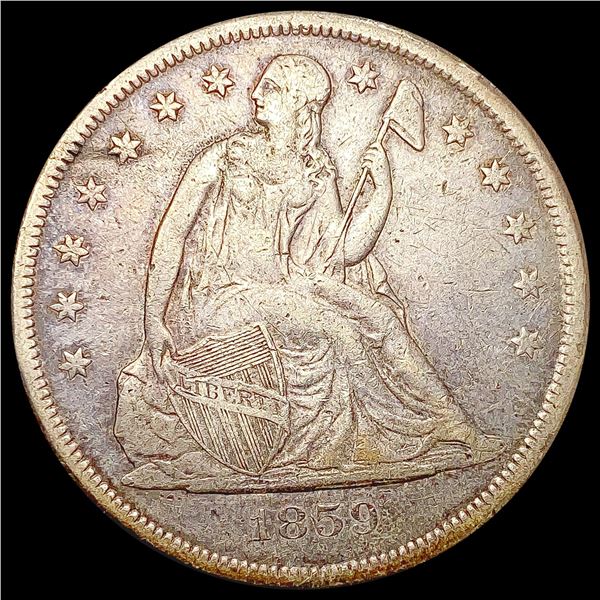 1859-O Seated Liberty Dollar NICELY CIRCULATED
