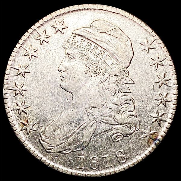 1818 Capped Bust Half Dollar CLOSELY UNCIRCULATED