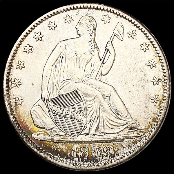 1859-O Seated Liberty Half Dollar NEARLY UNCIRCULATED