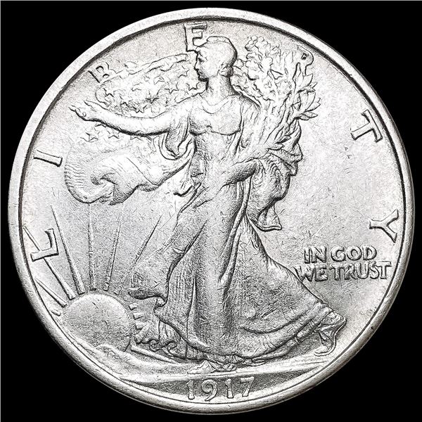 1917-S Walking Liberty Half Dollar CLOSELY UNCIRCULATED