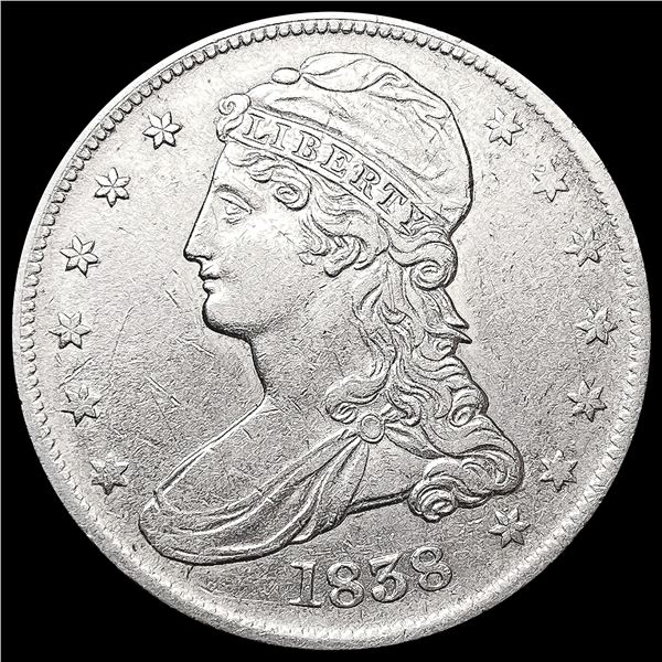 1838 Capped Bust Half Dollar CLOSELY UNCIRCULATED