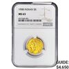 Image 1 : 1908 $5 Gold Half Eagle NGC MS63
