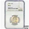 Image 1 : 1939 Washington Silver Quarter NGC PF61