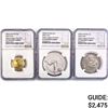 Image 1 : 2022-W Negro Leagues Proof Set (3) NGC PF UC