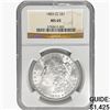 Image 1 : 1883-CC Morgan Silver Dollar NGC MS65