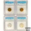 Image 1 : [4] US Varied Coinage ICG  1904-1954