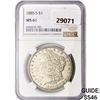 1885-S Morgan Silver Dollar NGC MS61