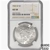 1923-D Silver Peace Dollar NGC AU58