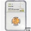 1953 Wheat Cent NGC PF67 RD