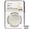 1923-D Silver Peace Dollar NGC MS61