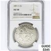 1891-S Morgan Silver Dollar NGC AU58