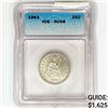 1863 Seated Liberty Quarter ICG AU58