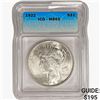 1922 Silver Peace Dollar ICG MS65