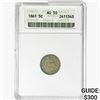 1861 Seated Liberty Nickel ANACS AU50