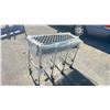 Image 2 : STAINLESS STEEL MOBILE COMMERCIAL CONVEYOR BELT SECTION APPROX 12FT L X 2FT W