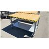 Image 2 : ULINE WOOD TOP METAL FRAME MOBILE HEIGHT ADJUSTABLE PACKING TABLE WITH FULL BOTTOM SHELF