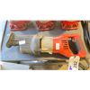 Image 2 : MILWAUKEE CORDED SAWZALL & 3 RED 20 TON HYDRAULIC JACKS