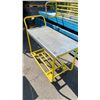 Image 2 : 2 TIER YELLOW METAL MOBILE UTILITY CART WITH STAINLESS STEEL TOP TIER