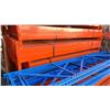 Image 2 : PALLET RACKING SECTIONS; 9 UPRIGHTS 42" X 18' & 2 BUNDLES OF APPROX 60 CROSSBARS TTL 99.5" X 4.25