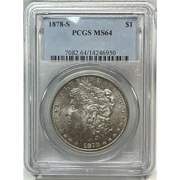1878-S Morgan Dollar MS-64 PCGS