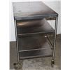 Image 2 : 3 TIER STAINLESS STEEL WORK TABLE ON WHEELS