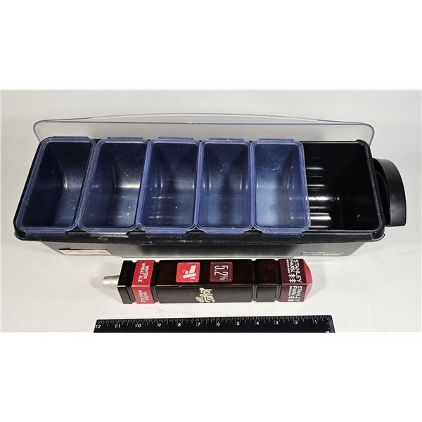 BAR CONDIMENT CONTAINER WITH COVER