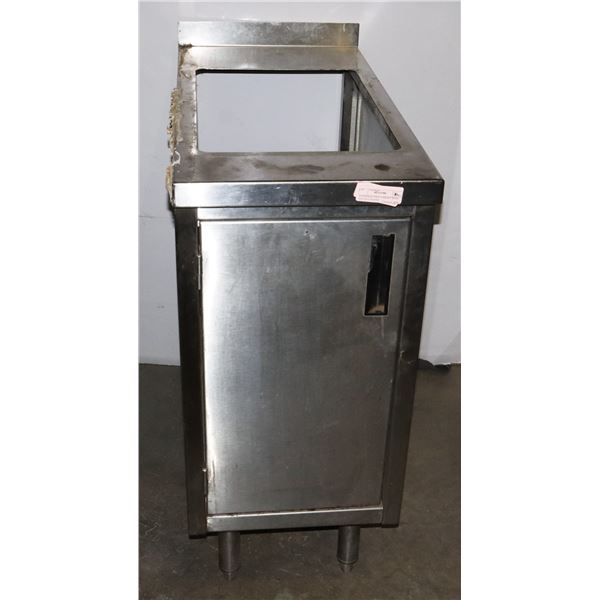 STAINLESS STEEL CABINET WITH CUT OF FOR SINK