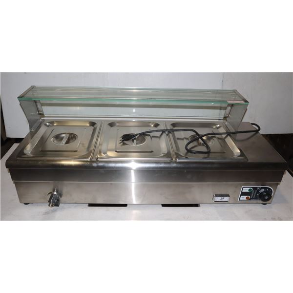 TABLE TOP ELECTRIC STEAM TABLE 3 INSERTS AND