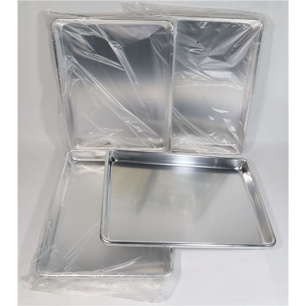 FOUR NEW 1/4 SIZE BUN PANS